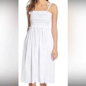 EUC English Factory Rainbow Smocked Dress w/pocket